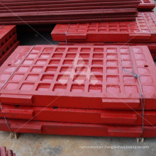 Casting Movable and Fixed Jaw Plate with high manganese steel Mn13, Mn18